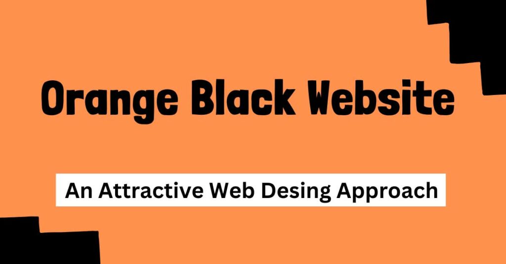 orange black website